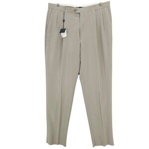 BURBERRY GOLF Men's Pleated Pants Trousers Unhemmed Size 40 - NEW - FLAWS!